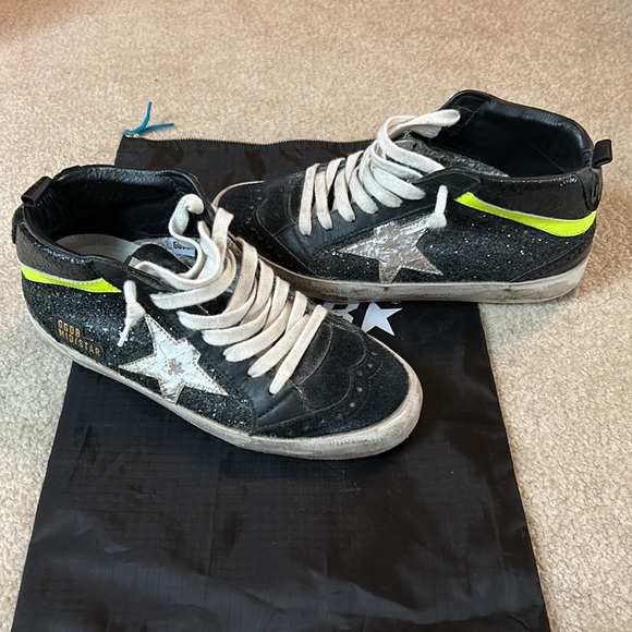 Golden Goose Mid-Star suede and glitter size 35 - Picture 7 of 9